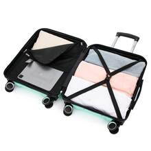Cabin Suitcase 55x40x20cm ABS+Polycarbonate - 10kg (40L) | Semi-Rigid Small Trolley Hand Luggage 4 Wheels 360° Swivel Numeric Lock - Yellow/Navy/Mint/Black/Pink/Rose Gold/Turquoise/Green - 薄荷綠 | S | 55x40x20 - 查看 7