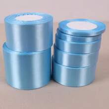 1 Roll 25 Yards Polyester Satin Ribbon, Christmas Gift Box, Candy Box, Cake Box, Flower Decoration Ribbon, DIY Crafts