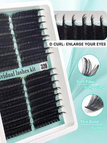 288/60 CÁI D Curl Cụm Lông Mi Riêng Lash Fluffy 80D + 100D Mắt Mèo Trái Phải Cho Cặp Cụm Đơn DIY Mi Cụm Dày Hơn & Tự Nhiên & Dày Đặc & Lâu Trôi & Không Thấm Nước Bộ Nối Mi Giả Có Thể Tái Sử Dụng Cho Người Mới Bắt Đầu Sử Dụng Tại Nhà & Cuộc Sống Hàng Ngày & Tiệc Tùng & Du Lịch & Lễ Hội Âm Nhạc Cụm Lông Mi, Cụm Lông Mi, Lông Mi Riêng Lẻ, Lông Mi, Lông Mi Giả - D - Xem 4