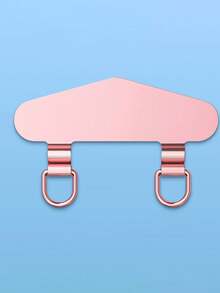 Cordón para teléfono móvil con doble oreja, arandela de metal de acero inoxidable, soporte para teléfono móvil, cadena colgante fija, pegatina delgada para la parte posterior, pieza de conexión antióxido resistente