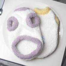 Autumn/Winter Pet Clothes Warm Colorblock Faux Fur Collar Vest, Suitable For Small Dogs And Cats, Sleeveless Design For Easy Wear, Small Breed Dog Apparel And Cat Sweaters