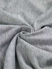 Vestido casual de línea A con recortes y hombros caídos para mujer, talla grande, otoño/invierno