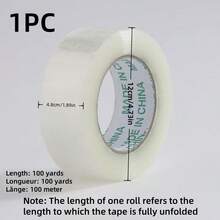 3PCS/1PC 4.8cm/1.89 Inches Wide Packaging Tape, Yellowish-White Transparent Packaging Tape, Brown Packaging Tape, Suitable For Light And Heavy Packaging. The Width Of The Tape Roll Is 4.8cm/1.89 Inches, And The Length Is 60 Meters /60 Yards And 100 Meters/Yards. There Are Multiple Specifications To Choose From.