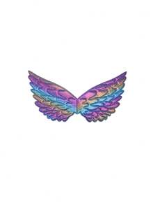 Colorful Angel Wings Backpack Decor, Cute Cartoon Angel Wings Accessory For Birthday Party, Cosplay, Masquerade Ball, Party Wings - Multicolor - View 13