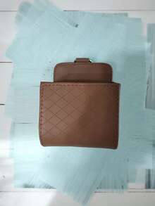 1 pezzo Scatola portaoggetti per auto, borsa portaoggetti in pelle multifunzionale per telefono cellulare, sigarette, monete e carte, appesa all'uscita dell'aria condizionata dell'auto, scatola portaoggetti per auto, borsa portatelefono per auto, scatola portaoggetti per interni auto