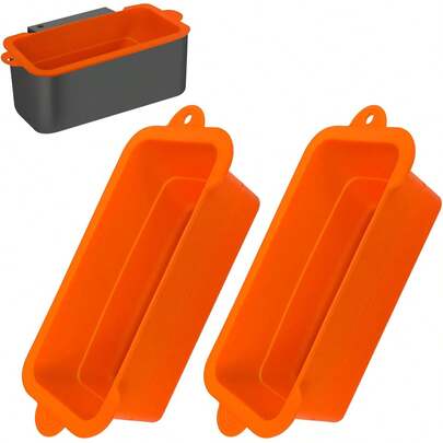 Silicone Grease Cup Liners Blackstone 36 28 22 17 Inch Griddle, 2 Pack Reusable Grease Catcher Liner Grill Grease Tray Accessories Blackstone