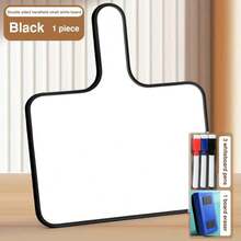 4pcs/Set Hand-Raising Sign Answer Board Whiteboard With Handle Student Erasable Set Small Pocket Handheld Paddle Melamine Whiteboards