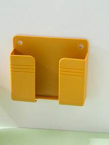 Soporte de pared para caja de carga de teléfono sin taladro, soporte para control remoto, estante de almacenamiento adhesivo de pared - Multicolor - Ver 13