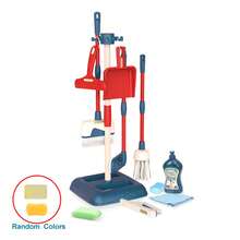 Children's Cleaning Tool Play Set Toy With Stand, Realistic Housework Simulation, Pretend Play Broom, Mop, Role Play Props Gift For Boys And Girls (Some Parts Are Sent Random Colors)