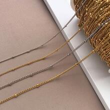 1meter Stainless Steel Satellite Bead Chains 304 Stainless Steel Ball Beaded Cable Link Chains Bulk For Jewelry Making DIY Craft - Multicolor - View 5