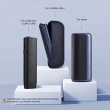 IQOS保护套，真皮保护套，适用于ILUMA ONE/ILUMA I/ILUMA PRIME，可更换外壳，适配香烟充电盒，提供360°全方位保护，抗冲击，完美贴合，采用多种颜色的高品质纹理皮革制成，是送给吸烟者的理想礼物，时尚配件，便携，时尚个性化设计，适合作为父亲节、感恩节、情人节、圣诞节和其他节日送给男士和女士的礼物。 - 彩色 - 查看 4