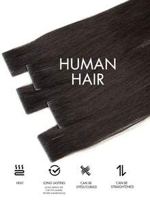 10pcs Seamless Invisible Clip-In Hair Extensions - Natural Straight Human Hair, Light Blonde Woven Extensions, Suitable For Caucasian Women And Men (12 Inch, 14 Inch, 16 Inch, 18 Inch, 20 Inch, 22 Inch), Seamless Blend, No Damage - Multicolor - View 7