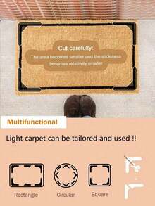 4/8/12/1pc Carpet Rug Anti-Slip Fixation Tape, PU Washable Residue-Free Reusable Carpet Tape, Washable Fixation Sticker