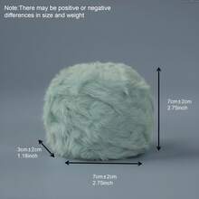 2/1pc 100g 钩针纱，彩虹混纺，奢华柔软人造毛皮纱球，羊毛纱，粗羊毛仿貂毛花式纱，粗羊毛手工编织纱，柔软纱 DIY 钩针编织纱线，用于衣服、圣诞帽