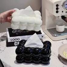 1 Piece, Lightweight Luxury Tissue Box, Household Desktop Tissue Storage Box, Suitable For Bedrooms, Living Rooms, Cars, Home Decoration, Kitchen Workers