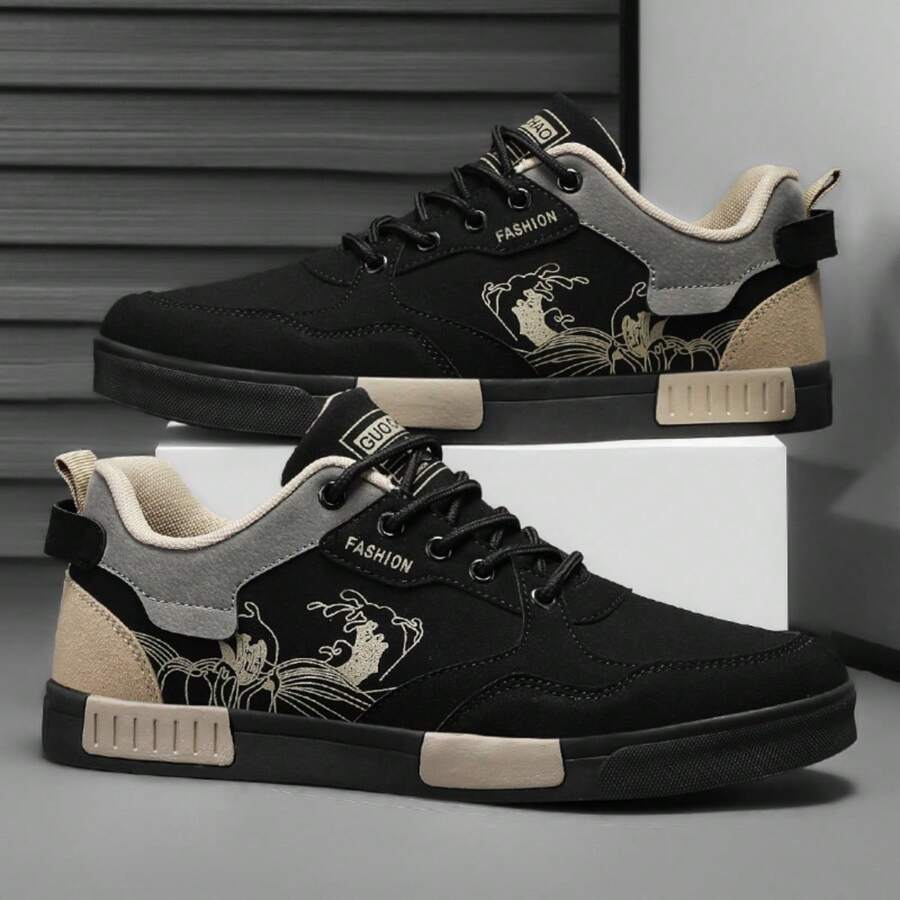 Nuevos tenis casuales con cordones para hombres, suela suave y ligera, versátiles de corte bajo, transpirables y planos, para todas las estaciones