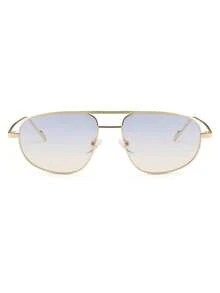 1 Paar Damen Retro Mode Metall Rahmen Piloten Mode Brillen, geeignet für den täglichen Gebrauch, Sommerstrand, Outdoor-Aktivitäten und Reisen - Gold - Übersicht 3