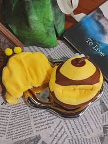 1pc Plush Doll Clothes, Replaceable Sitting Party Plush Dinosaur , Shark, Bee Animal