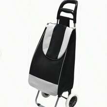 Carrito de compras plegable con 2 ruedas carrito de compras con bolsa desmontable carrito de compras con ruedas grande liviano utilitario carrito de compras diagonal carrito de compras portátil - Multicolor - Ver 4
