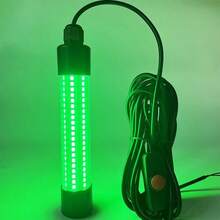 1pc  120 Led Green Underwater Fishing Light Lamp,50000lumens 12v ,Fish Attract 5m, Filled With Clear Silicon, Never Leak, Last For 50,000 Hours, Waterproof Rate Ip68,For Attracting Prawns, Squid, Shad, Bass, Trout, Redfish, Crappie And Shrimp.(Green) - Green - View 10