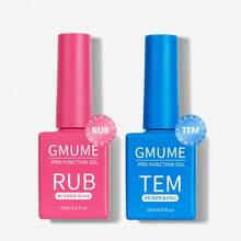 Kit de esmalte de uñas de gel de alta brillo y larga duración, incluye: Top Coat sin necesidad de limpiar, Base Coat, Top Coat reforzado, Removedor mágico, Top Coat mate, Base Coat de goma, Aceite para cutículas, Gel 5 en 1, Imprimador pH, Base Coat pelable. Para manicura en casa y profesional con efecto de uñas de gel que se puede despegar.