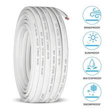 10 Gauge Marine Wire,10 AWG 30ft Duplex Marine Grade Wire Tinned Copper Oxygen-Insulated Red& Black Electrical Cable For Boat/Automotive/RV/Camper/Trailer - 18 gauge - 查看 3