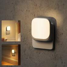Đèn ngủ LED cắm tường, 1/2 gói, đèn ngủ có cảm biến ánh sáng từ hoàng hôn đến bình minh, đèn ngủ cắm điện 0,5W cho trẻ em, đèn ngủ trắng ấm 2700K cho phòng ngủ du lịch nhà bếp - Phích cắm loại C của EU (220-240V) - Xem 1