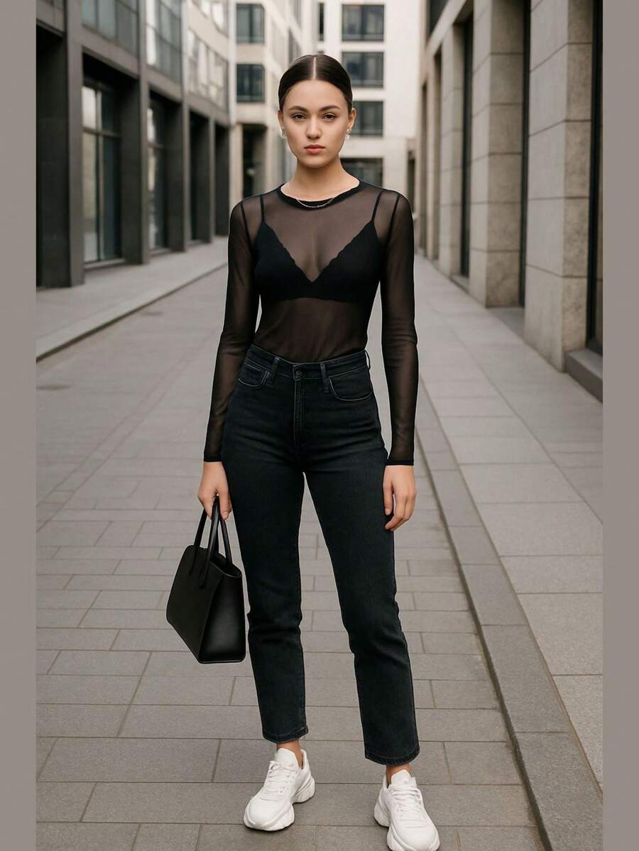Women Blouses - 黑色 - 查看 1