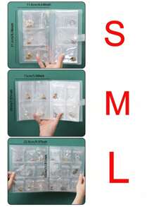 1pc Clear Seal Stamp Storage Folder, Plastic Storage Photo Album, Seal Bag Storage Keeper, Card Folder Storage Bag, For DIY Scrapbooking Art Craf ﻿