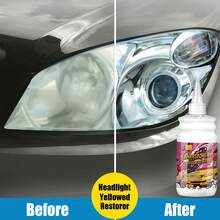 JB-XPCS Kit de restauración de faros con agente de renovación, eliminador de arañazos, reparación de faros y pulido para accesorios de automóvil