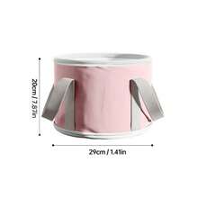 Foldable Insulated Foot Bath - Portable Non-Electric Heated Spa With Reinforced Handles, Fragrance-Free Multi-Function Home Relaxation Bucket, Durable Plastic Design, No Electric Heater, Essential For Self-Care, Space-Saving, Sturdy Construction, First Choice For Health Enthusiasts - Hồng - Xem 6