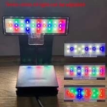 RGB Color Clamp Fish Tank Light,Aquarium Light,Full Spectrum Planted Tank Lamp,USB High Brightness LED Aquarium Light, White & Blue Spectrum For Aquatic Plants,Suitable For Round And Square Fish Tanks - Multicolor - View 24