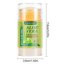 Crema facial y de cuello con Aloe Vera - Para piel normal a seca - Crema facial y de cuello hidratante esencial diaria, con efecto antienvejecimiento y suavizante, efecto tensor y reafirmante para el levantamiento del cuello, reducción de arrugas y flacidez de la piel