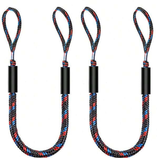 1 pieza de cuerda de muelle, cuerda de barco para amarre, línea de amarre para kayak de mar, lancha motora, moto acuática, pontón, esquí acuático, accesorios de rafting
