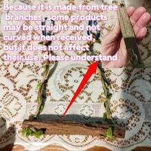 1pc Parrot Swing Toy, Peony Mystical Phoenix Sunflower Climbing Interactive Swing, Anti-Bite And Claw-Grinding Wooden Birdcage Accessories, Random Color