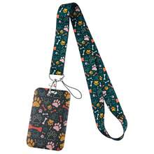 Cartoon Ribbon Student Hanging Rope Combination Work Card Mobile Phone Rope Card Holder, Niche Fashion Can Be Given To Students Who Are About To Start School Or Elites In The Workplace, Halloween Limited Edition