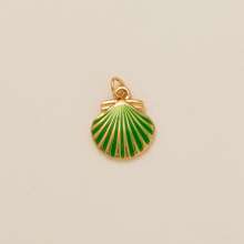 1 buc pandantiv stil oceanic, coajă stea de mare, căluț de mare, coral, stil retro de vacanță, placat cu aur, potrivit pentru coliere brățară DIY, aur electrolizat de 18K, un cadou pentru soții și mame