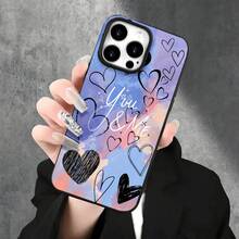 Fundas y carcasas protectoras con diseño de corazón y orificios grandes, compatibles con phone 16 Pro Max, 16, 15 Pro, 14, 14 Plus/14 Pro Max, 13, 13 Pro, 12 Pro, 11/11 Pro. Regalos para cumpleaños y festivales - Blanco - Ver 7