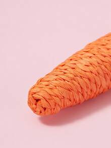 PETSIN 1入貓咪玩具寵物咬咬玩具,可愛的紙繩胡蘿蔔形互動貓咪玩具,用於娛樂和紓解壓力,耐咬 - 橘色 - 查看 5