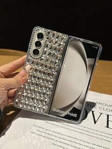DIY Shining Diamond & Heart Mirror Phone Cases Compatible With Iphone 15 Pro Max/16 Pro Max/16 Pro/14 Pro Max/14 Pro/13 Pro Max, Galaxy, A54/A55/S22 Ultra/S23 Ultra/S24 Ultra/13C/12C/X7B/X8B/S25/S25 Plus/S25 Ultra - Clear - View 2