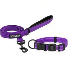 Pet Basic Dog Collars - Leash Collar Set (Purple) - View 12