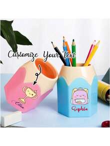1 قطعة حامل أقلام شخصي للمكتب، ديكور للفصل الدراسي، منظم للمعلم في مرحلة ما قبل المدرسة، هدايا معلم مخصصة، هدايا عودة إلى المدرسة للمعلم، لوازم مدرسية، متعدد الوظائف، زخرفي، قابل لإعادة الاستخدام، حديث، ملون، جميل، عتيق، كرتوني، كاواييي، مخصص، شخصي، فريد، مخصص، للعمال، للعملاء، للطلاب، للأعمال/العمل/المكتب، للمدرسة