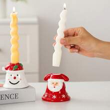 1 peça Novo Porta-Velas de Natal Criativo e Adorável em Estilo Americano - Papai Noel, Boneco de Neve, Festa e Romance - Item Decorativo para Velas - Decoração para Jantar à Luz de Velas - Presente de Natal - Decorações de Natal - Decoração de Inverno para Quarto - Decorações de Natal - Presentes de Natal - Decoração de Natal