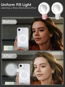 1.8米铝合金自拍杆,带可拆卸三色温LED补光灯、蓝牙遥控快门、防抖功能、可伸缩三脚架,兼容iOS和安卓手机,是夏季度假、旅行、直播、Vlog、圣诞节和万圣节礼物的理想之选。 - 彩色 - 查看 8