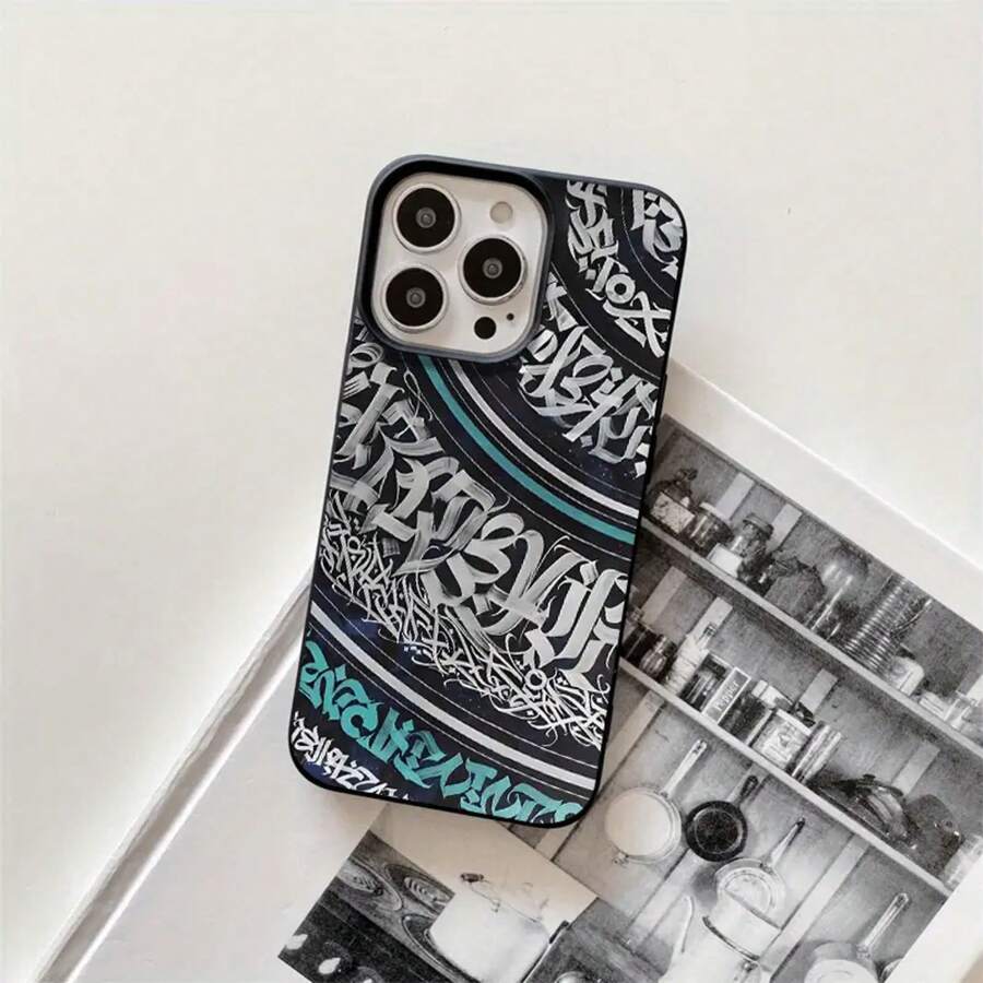 Fundas protectoras con diseño semicircular, con orificios grandes. Compatibles con los modelos 16 Pro, 16, 15 Pro, 14, 14 Plus, 14 Pro, 13, 13 Pro, 12 Pro y 11/11 Pro. Regalos para cumpleaños y celebraciones. - Negro - Ver 1
