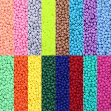 1000 cái/gói 4MM Acrylic Kẹo Màu sắc Chất rắn Hạt tròn Với Thẳng Lỗ Đối với DIY Quần áo , Vòng tay , Mặt dây chuyền - hạt tròn màu rắn - Xem 16