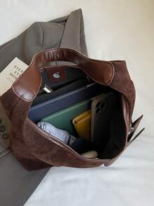 2025 New Arrival Wholesale Women's Large Capacity Tote Bag, Fashionable Minimalist Shoulder Bag For Daily Commute