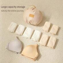 Spherical Bra & Underwear Storage Bag, Lightweight & Portable, Suitable For Bra And Panty Organization During Travel, With Multiple Compartments, Orderly Storage, Handheld And Hanging Design, Great Home And Travel Organizer - Multicolor - View 2