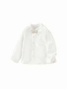 Balabala Boys Long Sleeve Shirt 2025 Autumn - Stylish Casual Button-Up