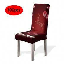 1/4/6/100 pezzi Coprisedia natalizi in tessuto elasticizzato, Coprisedia per casa/hotel/ristorante/sala da pranzo, Decorazioni natalizie a tema cartoni animati - Multicolore - Visualizzare 15